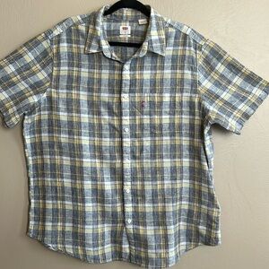 Levi’s Linen+Cotton Men’s Button Down Shirt. Size XL.
